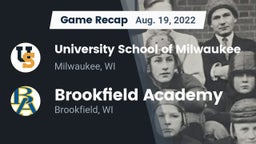 Recap: University School of Milwaukee vs. Brookfield Academy  2022