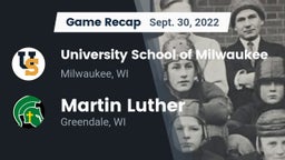 Recap: University School of Milwaukee vs. Martin Luther  2022