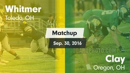 Matchup: Whitmer  vs. Clay  2016