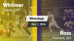 Matchup: Whitmer  vs. Ross  2016