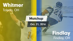 Matchup: Whitmer  vs. Findlay  2016