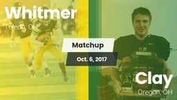 Matchup: Whitmer  vs. Clay  2017