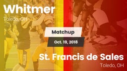 Matchup: Whitmer  vs. St. Francis de Sales  2018