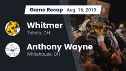 Recap: Whitmer  vs. Anthony Wayne  2019