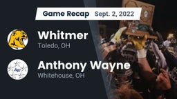 Recap: Whitmer  vs. Anthony Wayne  2022