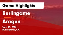 Burlingame  vs Aragon  Game Highlights - Jan. 15, 2020