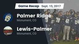 Recap: Palmer Ridge  vs. Lewis-Palmer  2017