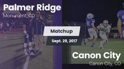 Matchup: Palmer Ridge High vs. Canon City  2017