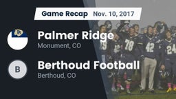 Recap: Palmer Ridge  vs. Berthoud Football 2017