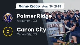 Recap: Palmer Ridge  vs. Canon City  2018