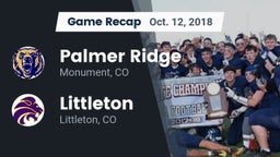 Recap: Palmer Ridge  vs. Littleton  2018