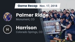 Recap: Palmer Ridge  vs. Harrison  2018