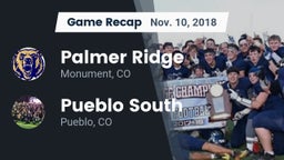 Recap: Palmer Ridge  vs. Pueblo South  2018
