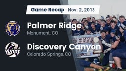 Recap: Palmer Ridge  vs. Discovery Canyon  2018