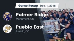 Recap: Palmer Ridge  vs. Pueblo East  2018