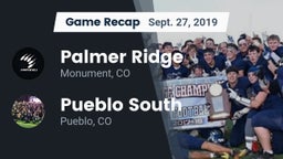 Recap: Palmer Ridge  vs. Pueblo South  2019