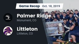 Recap: Palmer Ridge  vs. Littleton  2019