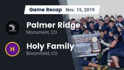 Recap: Palmer Ridge  vs. Holy Family  2019