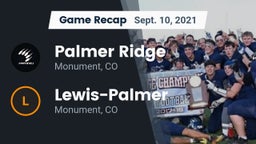 Recap: Palmer Ridge  vs. Lewis-Palmer  2021