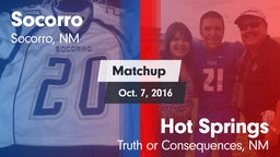 Matchup: Socorro  vs. Hot Springs  2016
