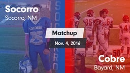 Matchup: Socorro  vs. Cobre  2016