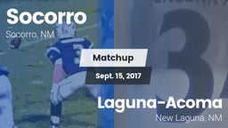 Matchup: Socorro  vs. Laguna-Acoma  2017