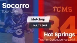 Matchup: Socorro  vs. Hot Springs  2017