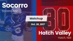Matchup: Socorro  vs. Hatch Valley  2017