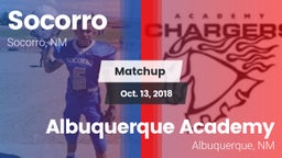 Matchup: Socorro  vs. Albuquerque Academy  2018