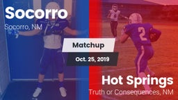 Matchup: Socorro  vs. Hot Springs  2019