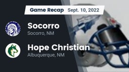 Recap: Socorro  vs. Hope Christian  2022