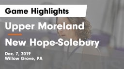 Upper Moreland  vs New Hope-Solebury  Game Highlights - Dec. 7, 2019