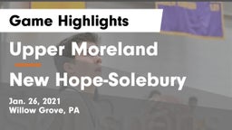 Upper Moreland  vs New Hope-Solebury  Game Highlights - Jan. 26, 2021