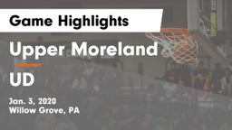 Upper Moreland  vs UD Game Highlights - Jan. 3, 2020