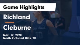 Richland  vs Cleburne  Game Highlights - Nov. 12, 2020