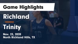 Richland  vs Trinity  Game Highlights - Nov. 23, 2020