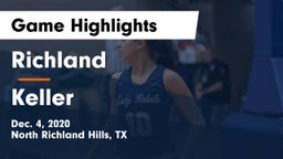 Richland  vs Keller  Game Highlights - Dec. 4, 2020