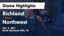 Richland  vs Northwest  Game Highlights - Jan. 2, 2021