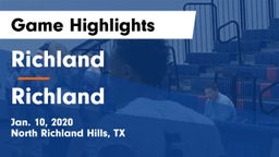 Richland  vs Richland  Game Highlights - Jan. 10, 2020