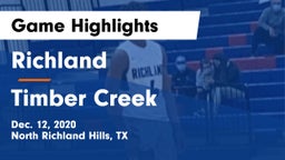Richland  vs Timber Creek  Game Highlights - Dec. 12, 2020