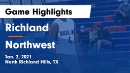 Richland  vs Northwest  Game Highlights - Jan. 2, 2021