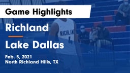Richland  vs Lake Dallas Game Highlights - Feb. 5, 2021