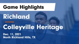 Richland  vs Colleyville Heritage Game Highlights - Dec. 11, 2021
