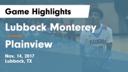 Lubbock Monterey  vs Plainview  Game Highlights - Nov. 14, 2017