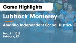 Lubbock Monterey  vs Amarillo Independent School District- Caprock  Game Highlights - Dec. 11, 2018