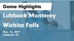 Lubbock Monterey  vs Wichita Falls  Game Highlights - Nov. 16, 2019