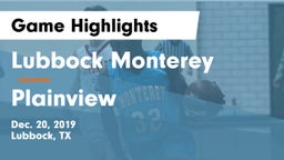 Lubbock Monterey  vs Plainview  Game Highlights - Dec. 20, 2019