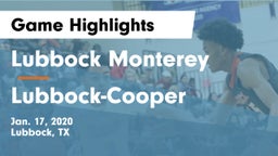 Lubbock Monterey  vs Lubbock-Cooper  Game Highlights - Jan. 17, 2020
