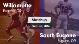 Matchup: Willamette High vs. South Eugene  2016