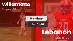 Matchup: Willamette High vs. Lebanon  2017